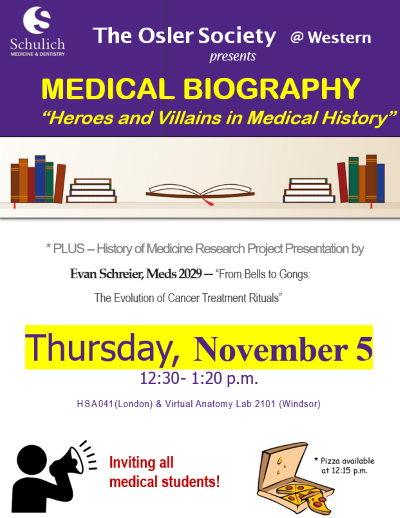 Medical Biography Poster advertisement